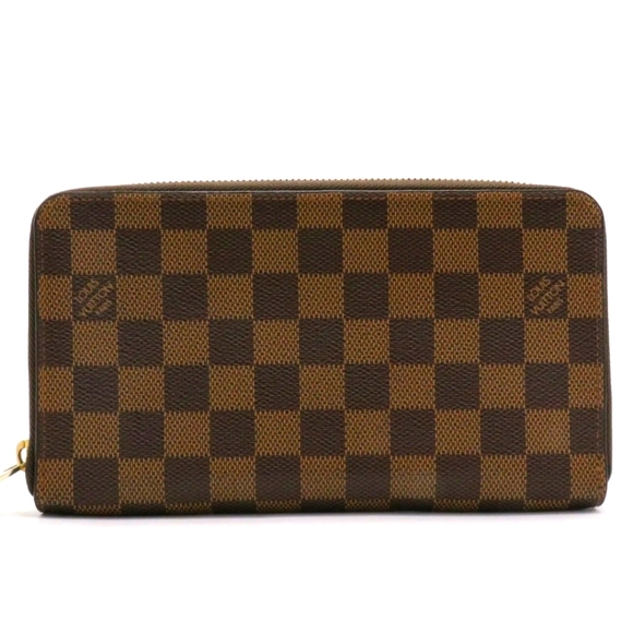 LOUIS VUITTON DAMIER EBENE ZIPPY WALLET - Picture 1 of 11